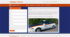 Desktop Screenshot of culpepercab.com